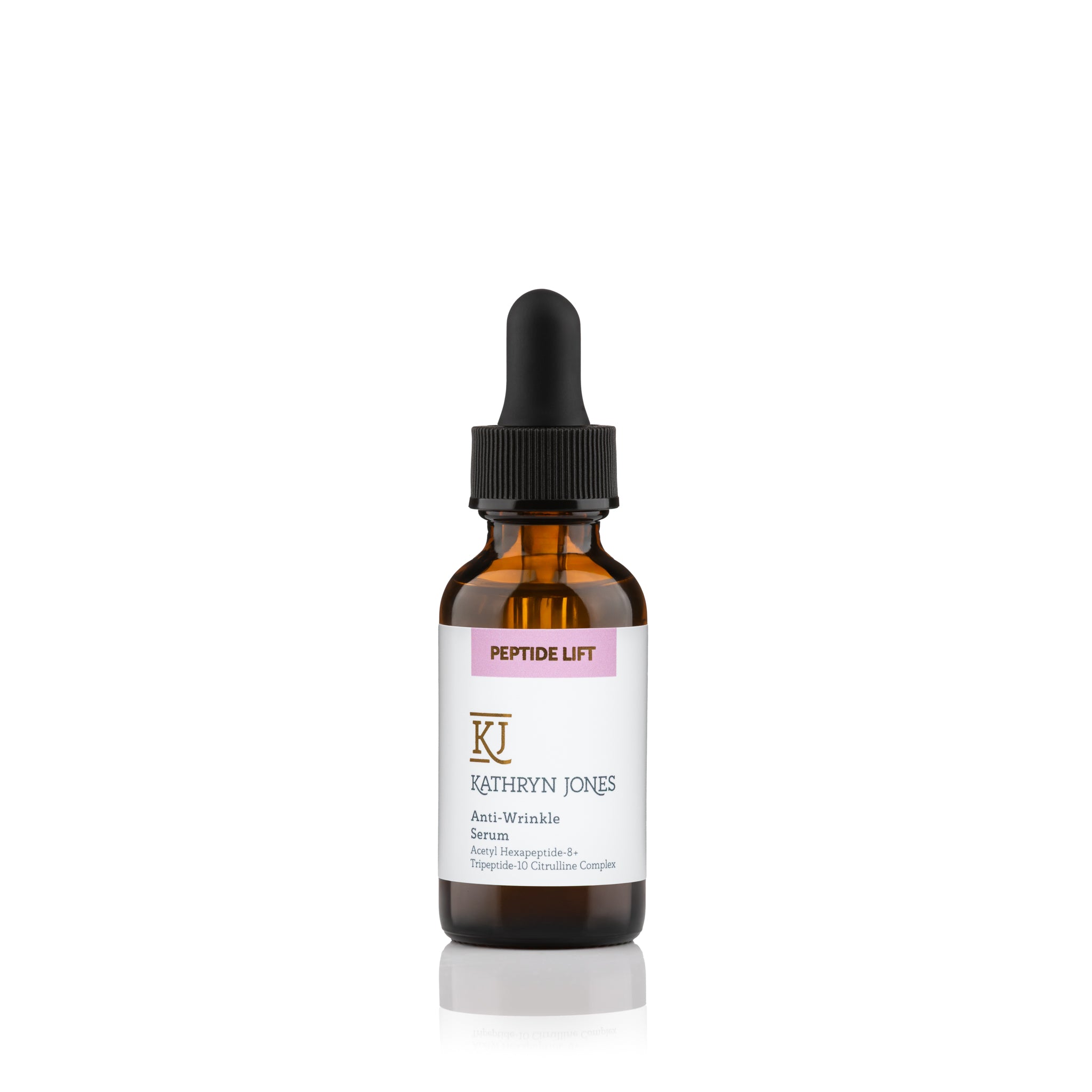 Bottle of Kathryn Jones Peptide Lift Anti-Wrinkle, Anti-Ageing Serum