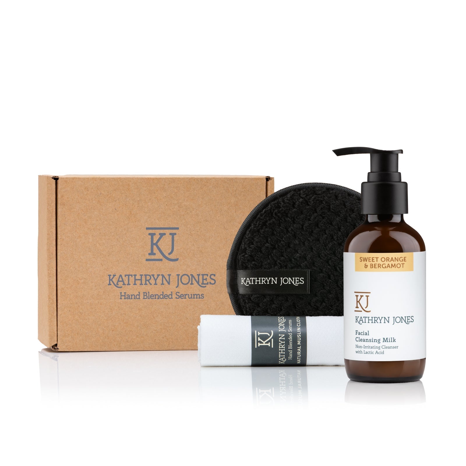 Kathryn Jones double cleanse kit with lotion, sponge and cloth